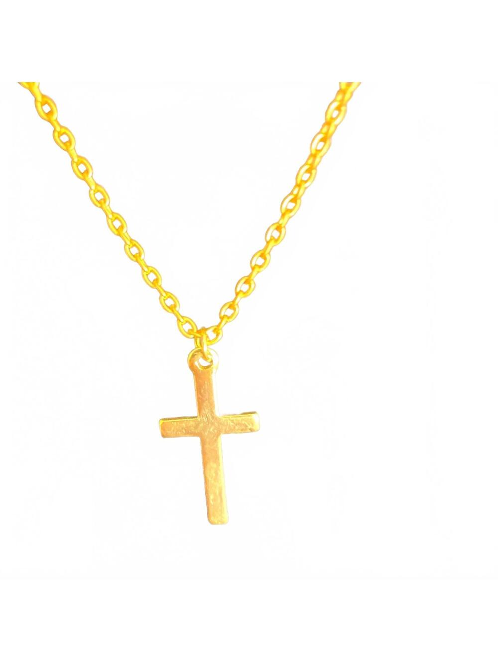 Vintage 14kgold filled cross, necklace